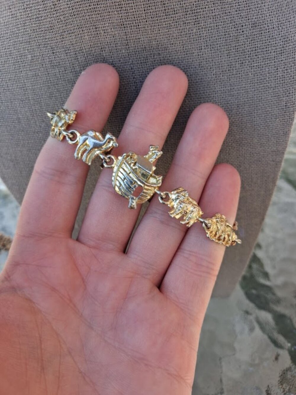 7.5 inch Noah's Ark bracelet
